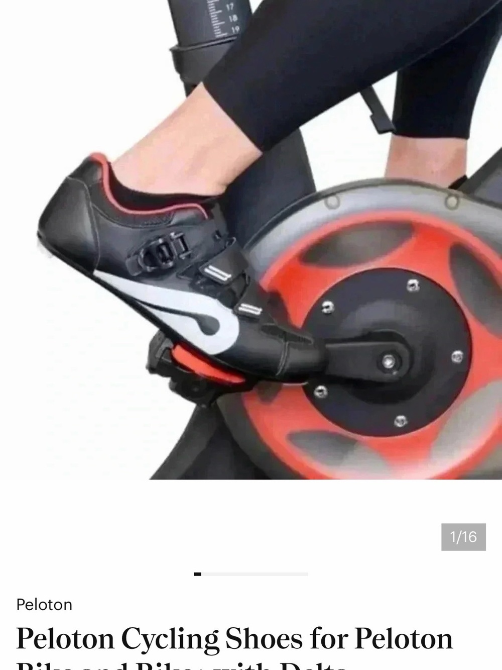 Peloton Cycling Shoes for Peloton Bike and Bike+ with Delta-Compatible Bike